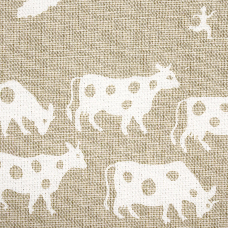 Farm Scene Fabric, Neutral