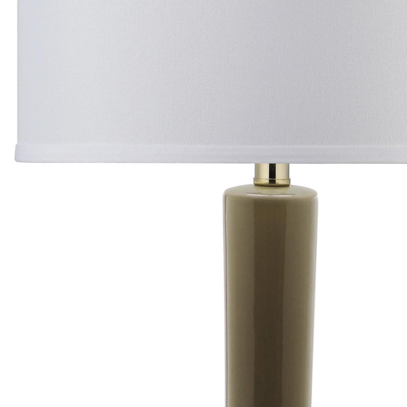 Amoure Ceramic Table Lamp, Taupe