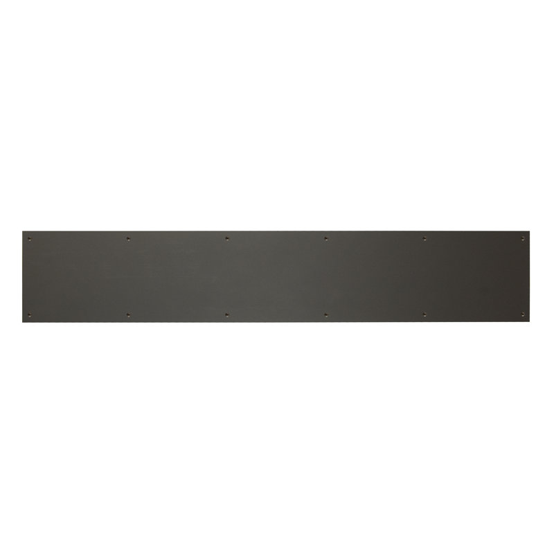 Magnetic Mount Kick Plate, 8" H x 30" W x 0.05"D, Dark Bronze-Aluminum