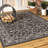 Hagerman Vintage Filigree Textured Weave Black/Gray Indoor/Outdoor Rug-2060663057
