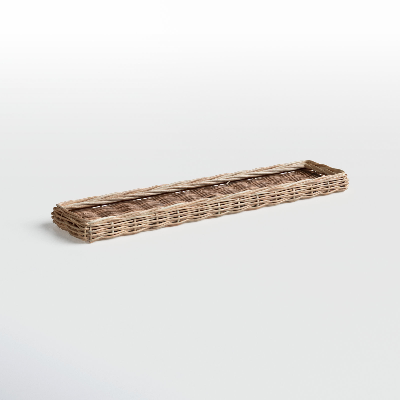 Keshia Wicker Tray - Set of 1