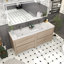 Meuble-lavabo double 70,9 po avec plateau en acrylique Beyerville-985461973