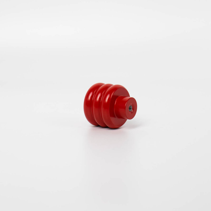 ROUS Hardware Mid-Century Modern Honey Comb Knob, Rose (Red)