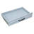 Kitchen Island With Rubber Wood Veneer, Extendable Table, 2 Drawers, Cabinets, Internal Storage Rack, Power Outlet, 6+2 Wheels, Mobile Design In Grey Blue, Ample Storage, Full - Extension Rail, Ac-1079653230