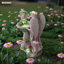 Statue ange et piscine