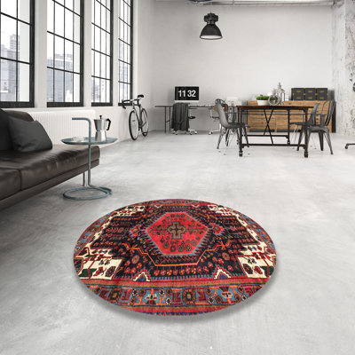 Tapis traditionnel rouge / brun