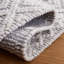 Tapis gris / ivoire Stroudsburg tissé à la main-565396250