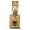 SUTTON LARGE HOOK; MUSEUM GOLD FINISH