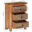 Kleinman Solid Wood 55cm W 3 - Drawer Chest of Drawers