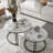 2X Nesting Round Coffee Table Round Sintered Stone Living Room Table