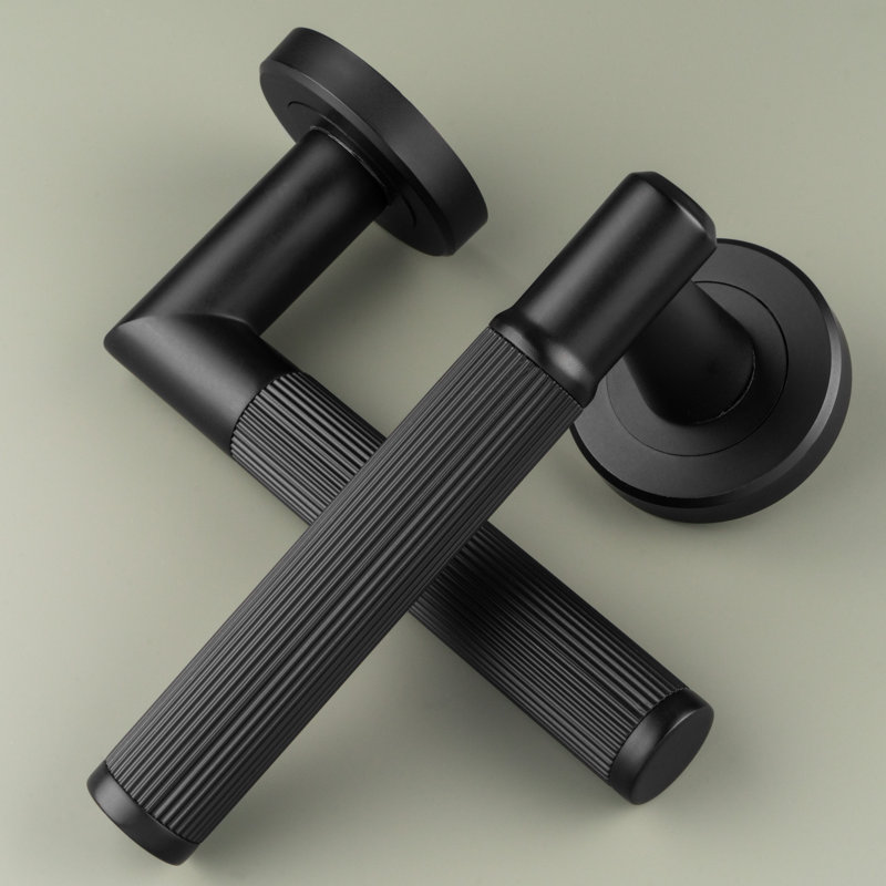 Serozzetta Image Lines (Hall & Closet) Door Handle, Black