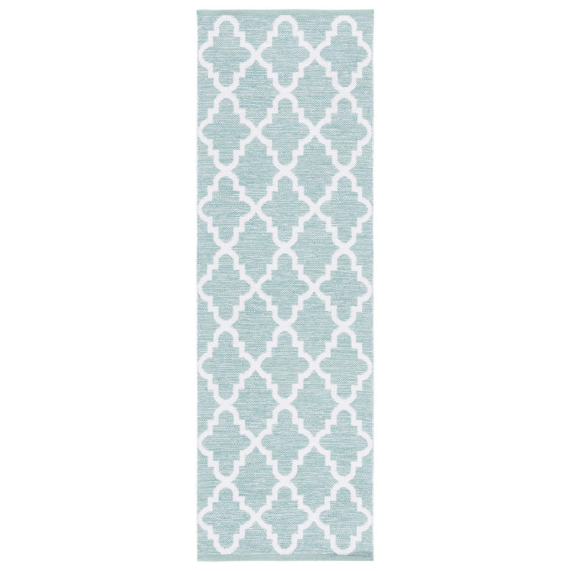Tapis géométrique tissé à la main Eliana, Tapis de couloir 2 pi 3 po x 7 pi