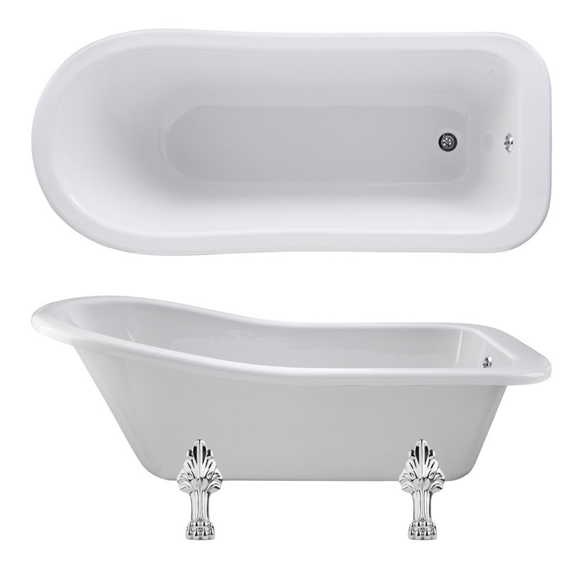 Brockley 1700mm x 730mm Soaking Acrylic Bathtub