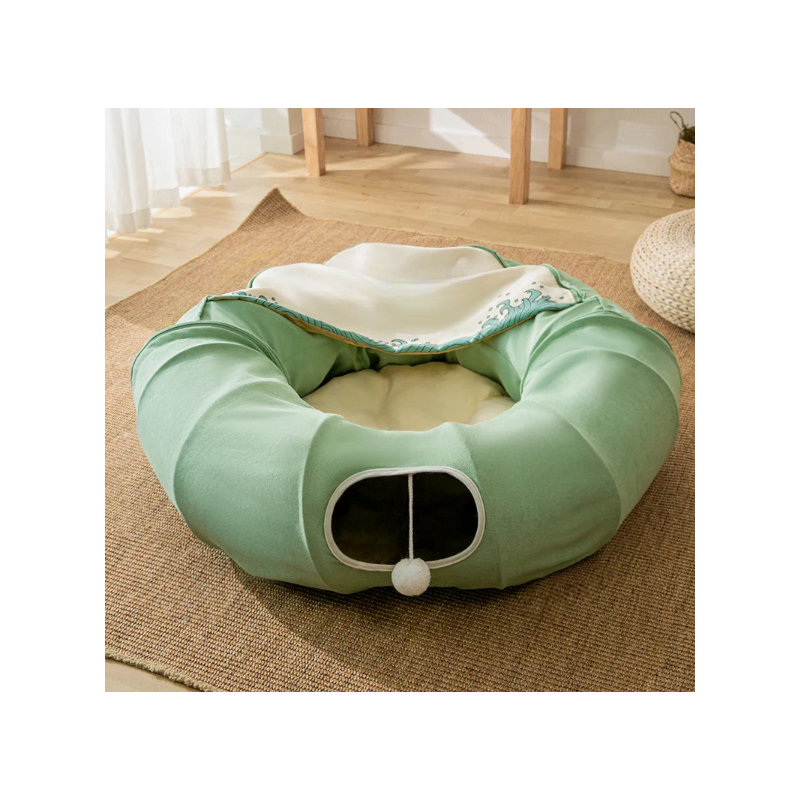 Glenaire Plush Litter Box Enclosure, Green