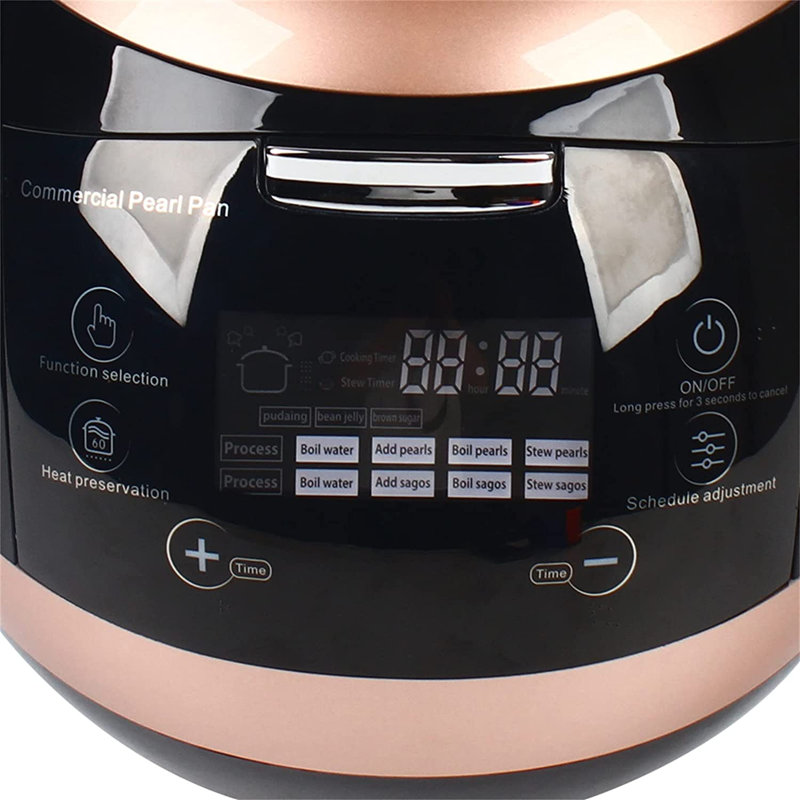 Écran tactile commercial 5L Pearl Pot Tapioca pour thé Boba et thé au lait