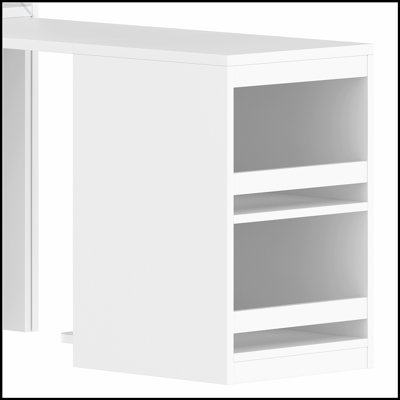 Multifunctional Wardrobe with 2 Doors, Hanging Rod, Convertible Desk, and Storage Drawers for Versatile Home Organization