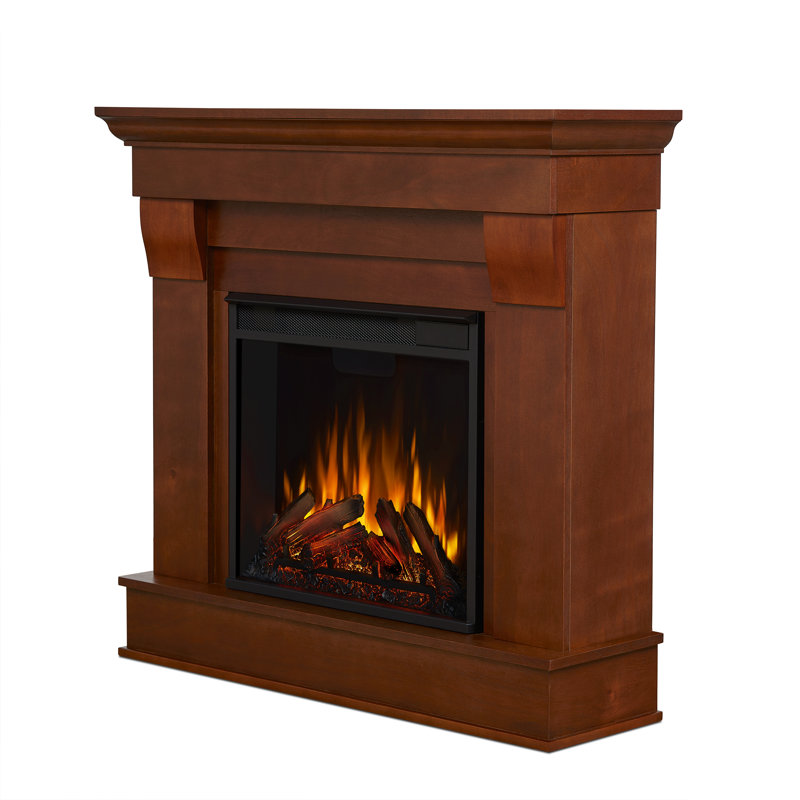 Chateau 41" Electric Fireplace by Real Flame, Dark Walnut