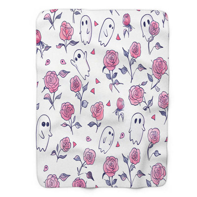 Ethereal Blossoms - 1 Piece Premium Sherpa Blanket 0143