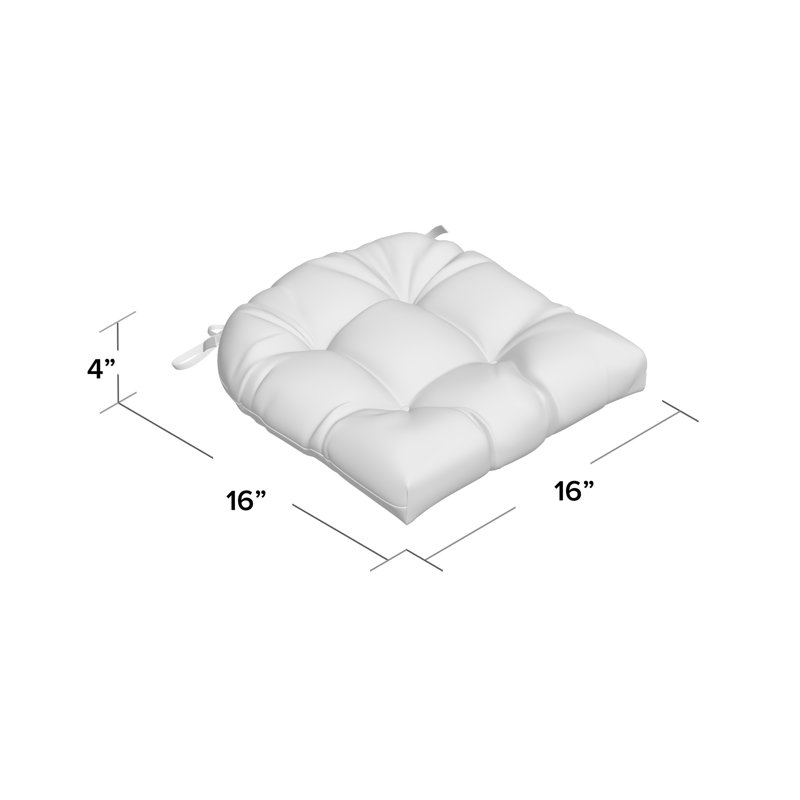 Indoor/Outdoor Dining Chair Cushion, Azul