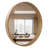 Karrina Accent Wood Round Mirror-1627551968-1627551902