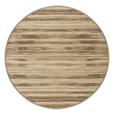 Washable Sand Tones Hawaiian Area Rug
