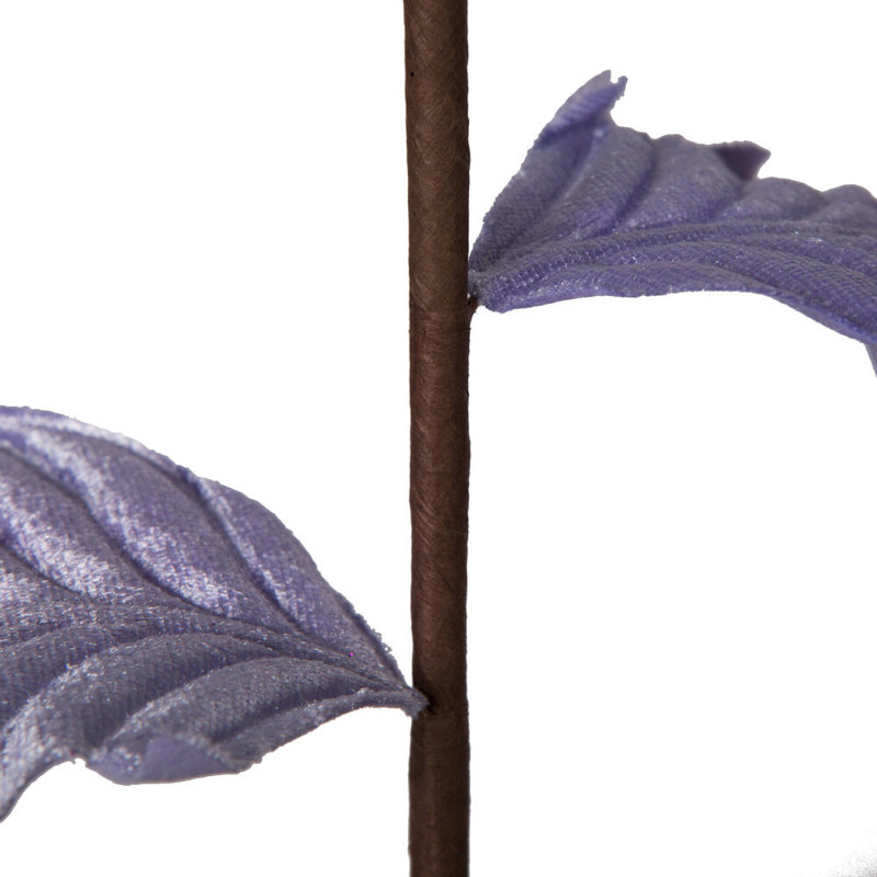 Tissu avec tige de poinsettia, Lavande