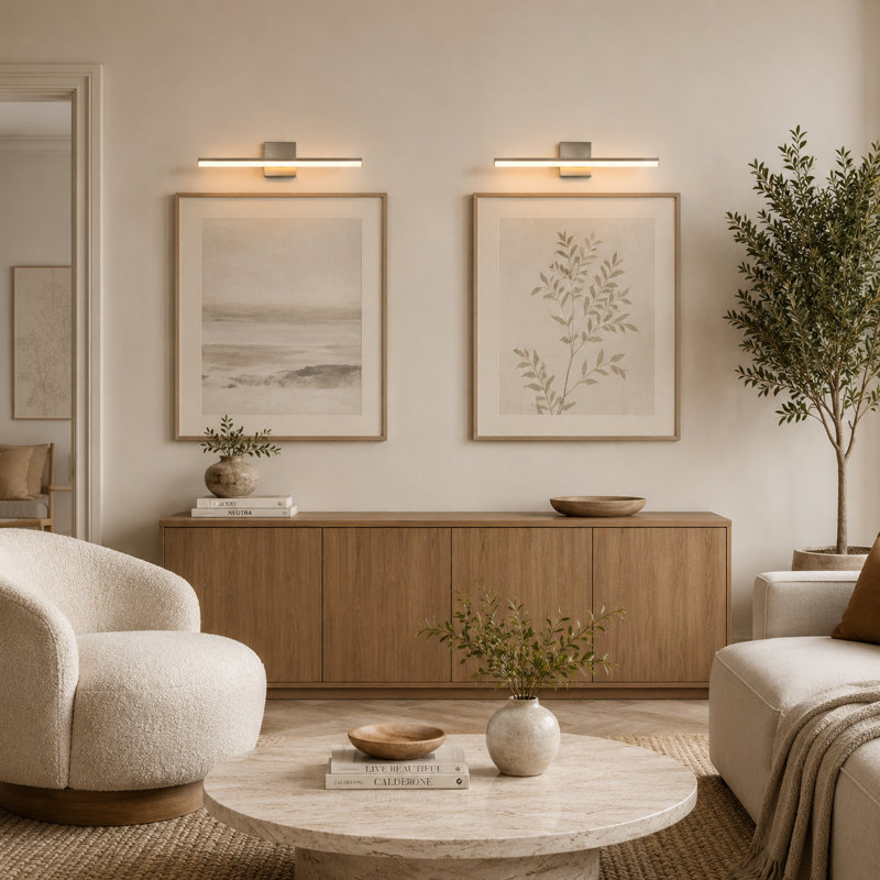 Modern 1-Light Dimmable LED Vanity Light