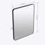 Miroir de salle de bain avec cadre en aluminium noir