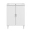 Meuble-lavabo avec tablettes réglables