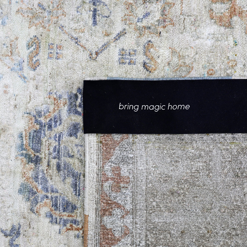 Blue Alchemy Transitional Silk Rug - 9' x 12'4"