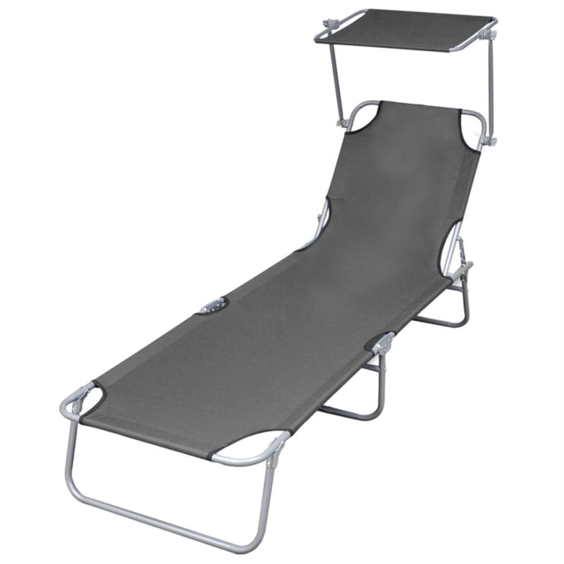 Chaise longue Danielburnham, gris