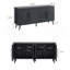 Buffet de style Mid-Century 65 po avec 8 tablettes réglables gris anthracite Jodie-1606790365