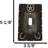 Set Of 2 Rustic Western Star Lucky Horseshoes Single Toggle Switch Plate Covers