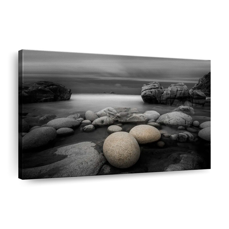 Pop Rocky Beach Canvas Print, 16" H x 24" W x 1.25" D