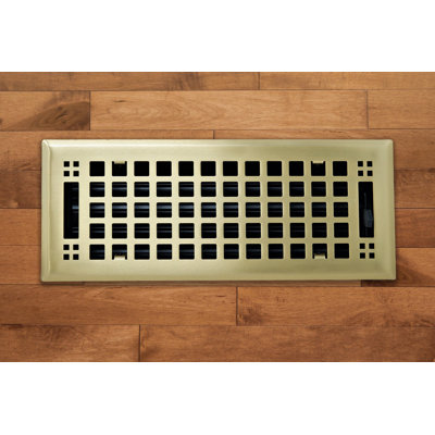 Steel Artisan Vent Covers - Brushed Brass - 2 x 14 (Overall: 3.625 x 15.5)