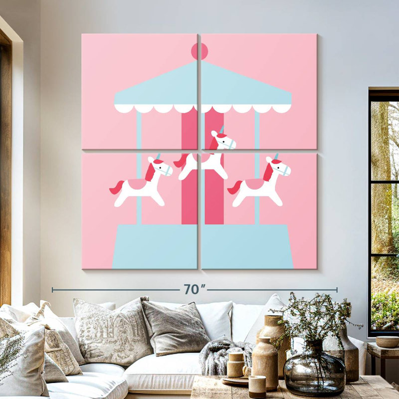 Manège Ashelle pastel, H 57 po x l 57 po