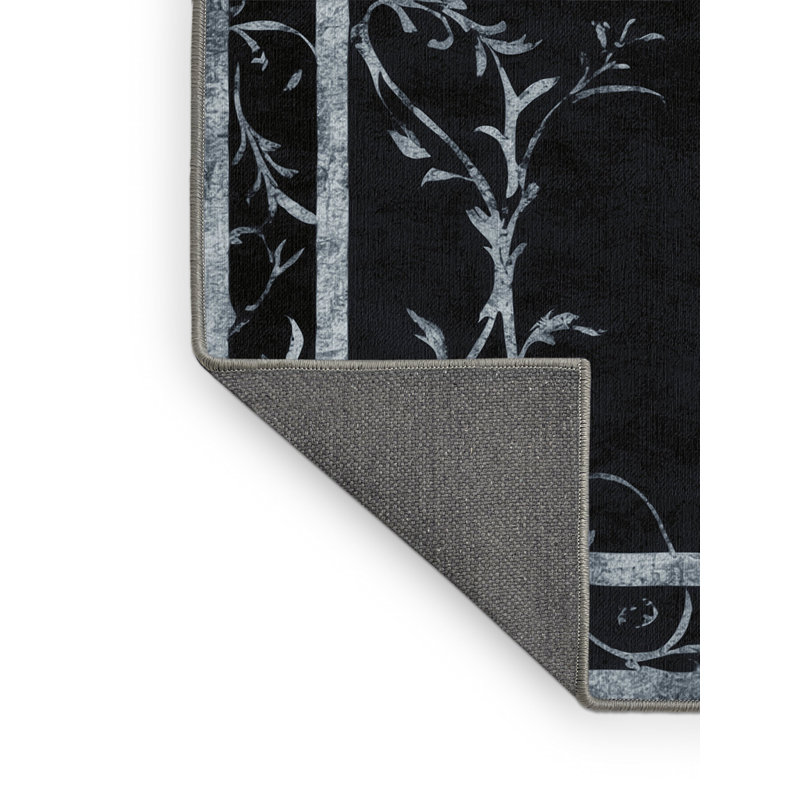 Tapis Nocturne Blossom, Carré 6 pi