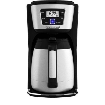 Black+Decker 96 oz Black/Silver Coffee Maker