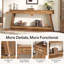 Console Farmhouse, table d'entrée très longue 71 po avec rangement, canapé étroit à 2 niveaux-867695164