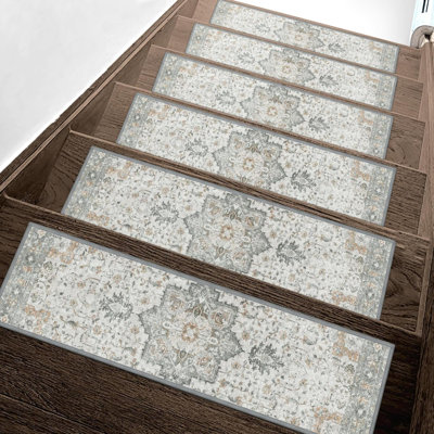 Tapis d'escalier antidérapant à tapis pour marches en bois