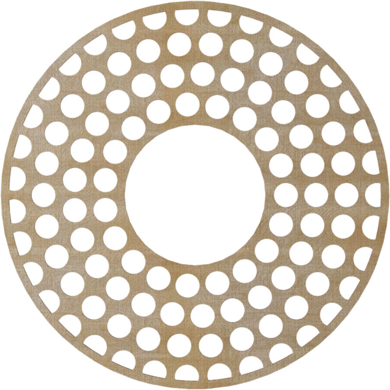 Médaillon de plafond en bois Fink, Bouleau, H 40 po x l 40 po x P 0,25 po