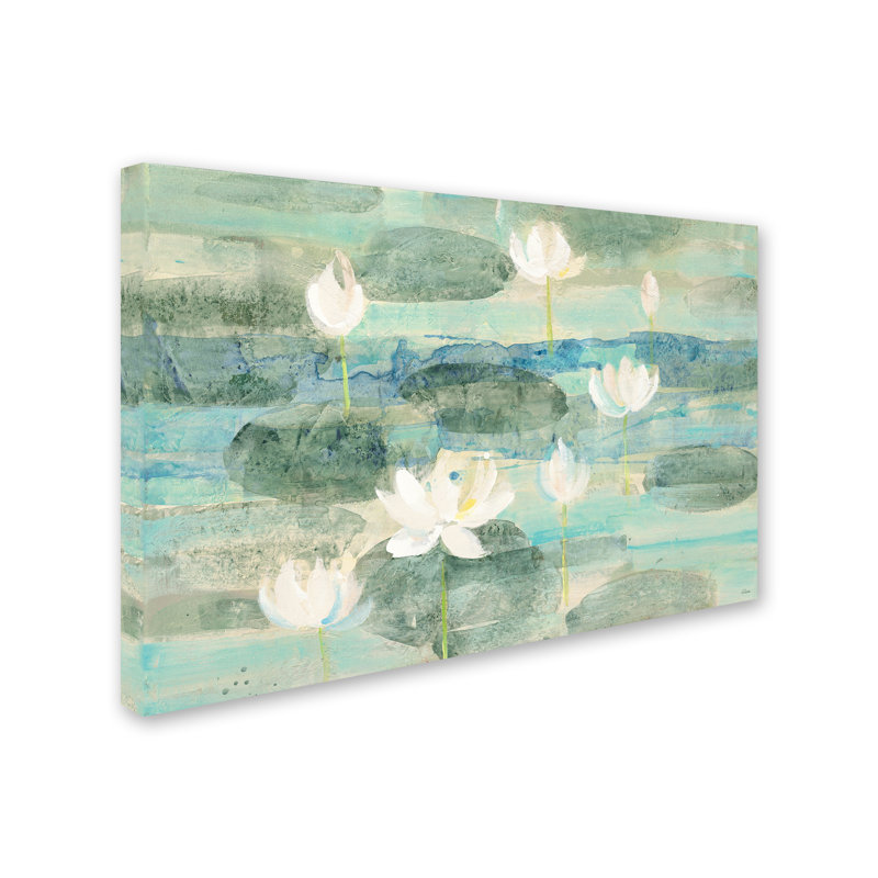 « water lilies brillante », reproduction sur toile tendue, H 12 po x l 19 po x P 2 po