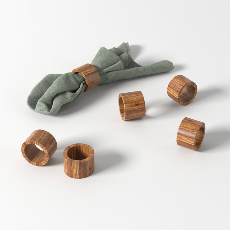 Wood Napkin Ring, Honey