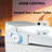 One Piece Heated Seat Smart Toilet, Tankless Automatic & Foot Sensor Flush, No Bidet, Soft Close Cover, White Night Light, Knob Control, Power Outage Flush, White