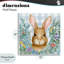 «Rabbit Laurel on Gingham», plaque murale par Paul Brent