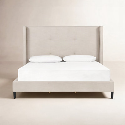 Cognac Wingback Bed