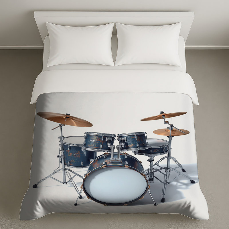 Housses de couette bleues, Grand lit