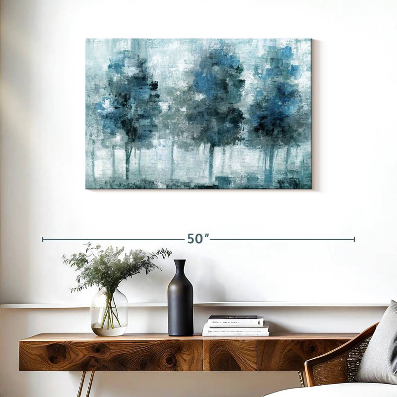 Avery Shady Blue Forest, 24" H x 36" W