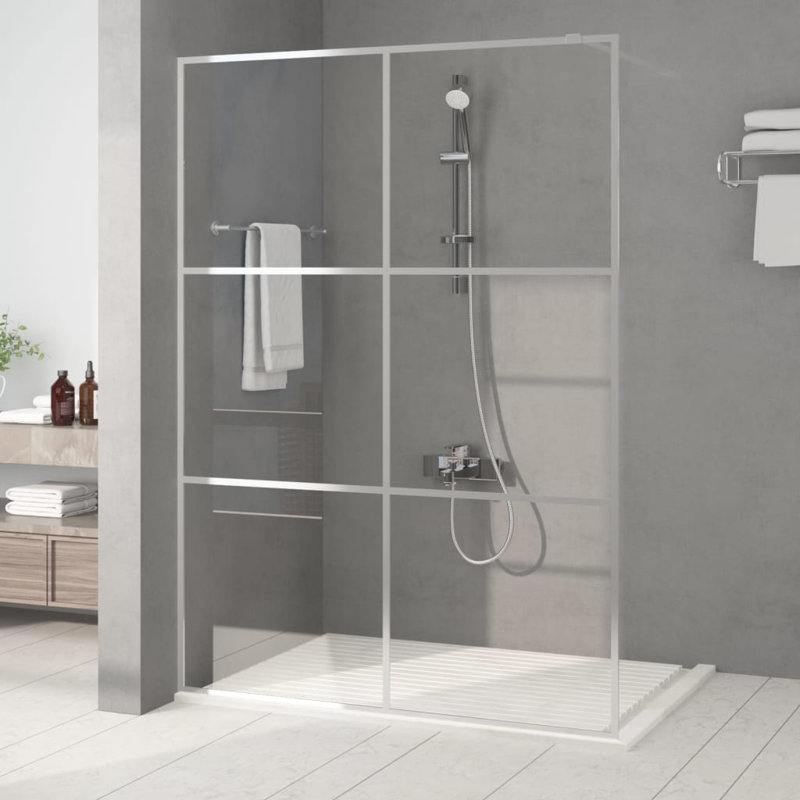 Strecker 1400mm W x 1950mm H Framed with Clear Glass, Silver