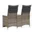  Canapé de jardin inclinable gris